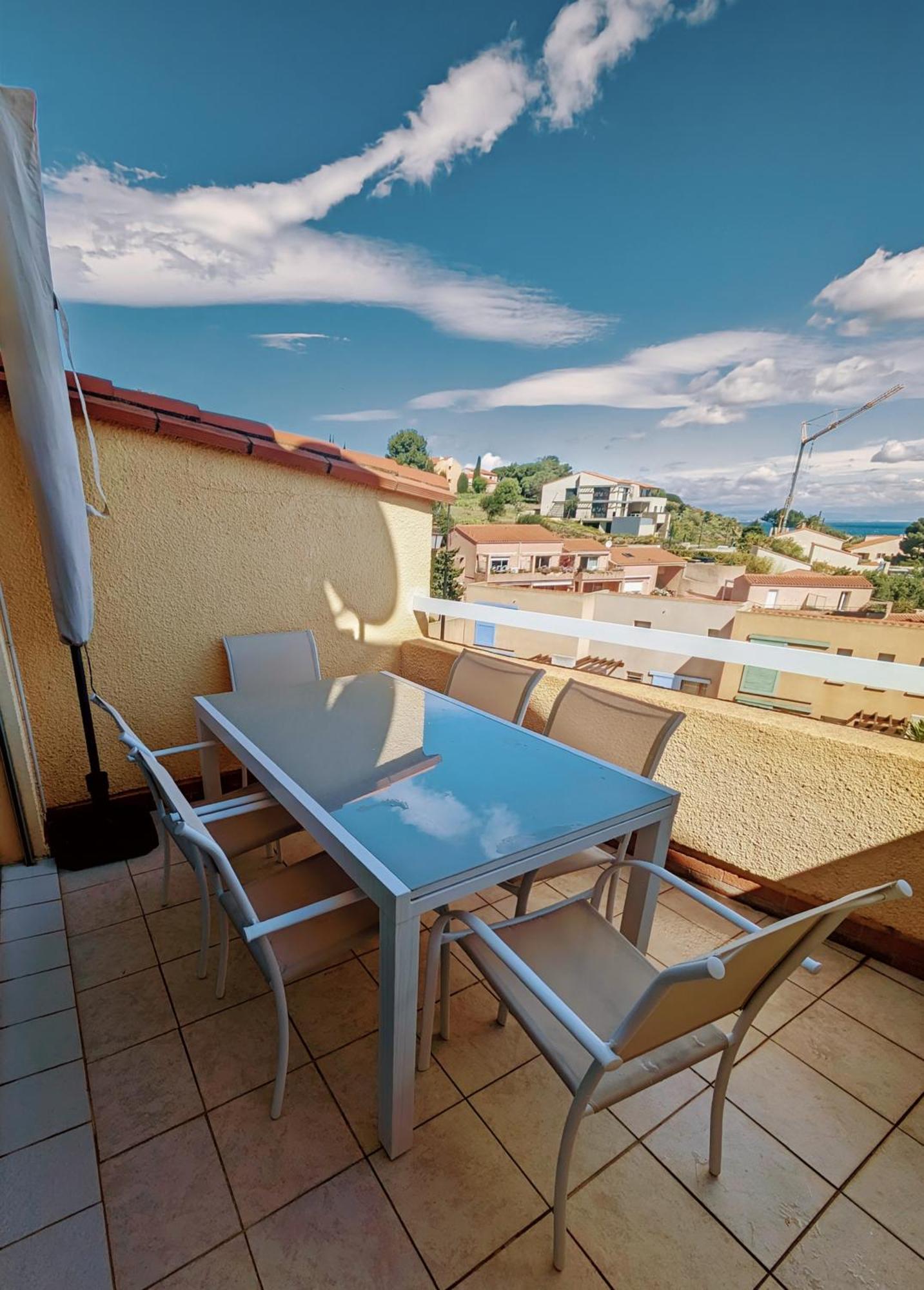 Superbe T3 Vue Sur Mer Parking Prive Classe 3 Etoiles Collioure Buitenkant foto