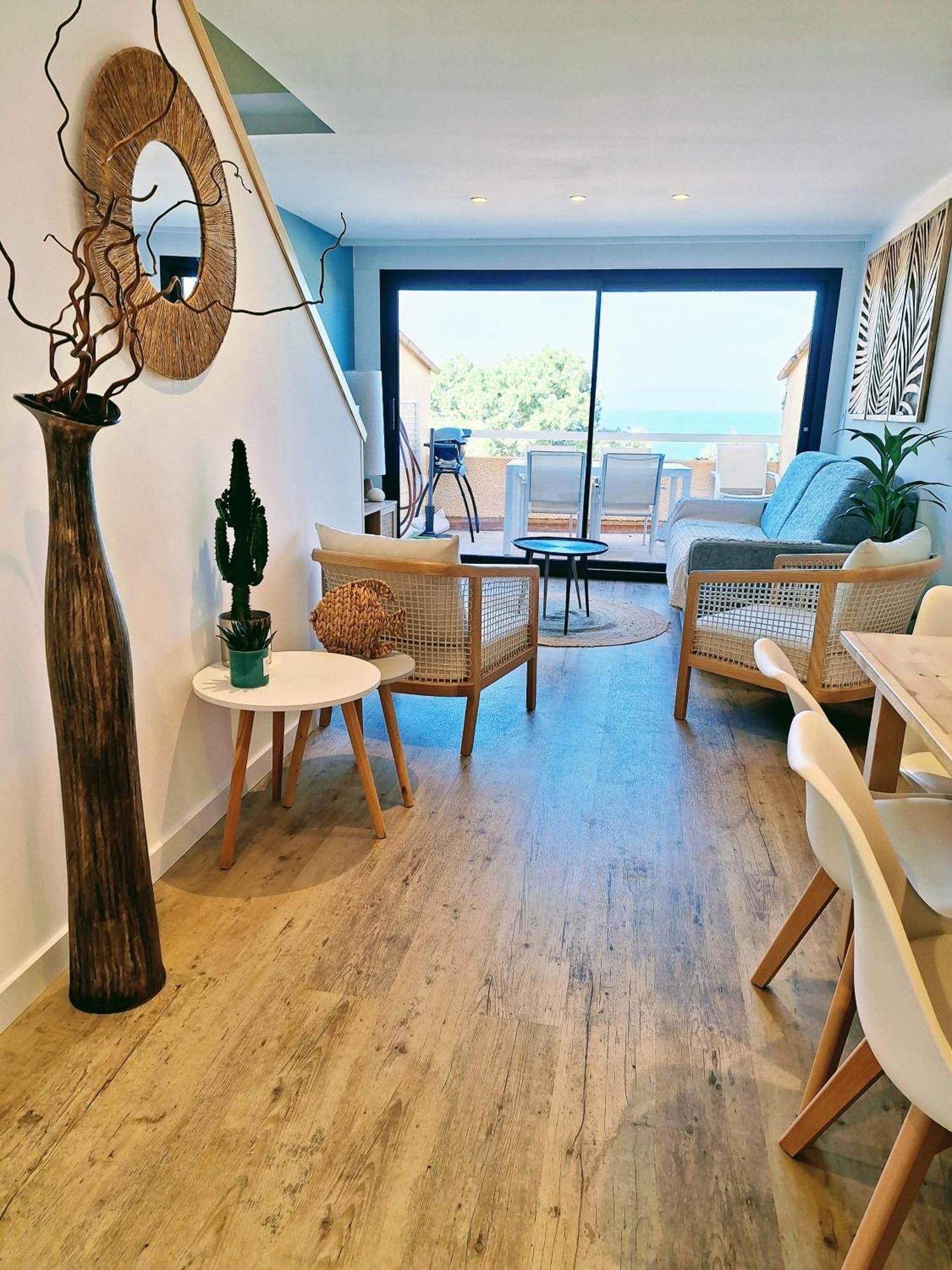 Superbe T3 Vue Sur Mer Parking Prive Classe 3 Etoiles Collioure Buitenkant foto